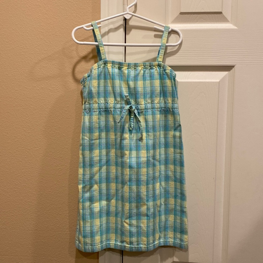 Cherokee plaid 100% cotton spaghetti strap dress